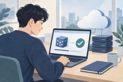 클라우드에서 머신러닝 모델 배포하는 방법 관련 설명용 삽화